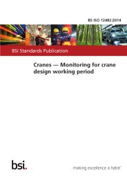 Cranes - Monitoring for crane design working period