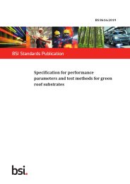 Specification for performance parameters and test methods for green roof substrates