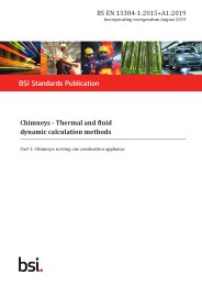 Chimneys - Thermal and fluid dynamic calculation methods. Chimneys serving one combustion appliance (+A1:2019) (Incorporating corrigendum August 2019)