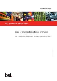 Code of practice for safe use of cranes. Bridge and gantry cranes, including light crane systems
