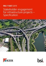 Stakeholder engagement for infrastructure projects - specification