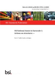 UK National annex to Eurocode 1: Actions on structures. Traffic loads on bridges (+A1:2020) (Incorporating Corrigendum No. 1)