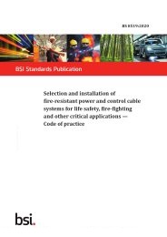 Selection and installation of fire-resistant power and control cable systems for life safety, fire-fighting and other critical applications - code of practice