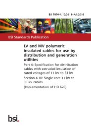 LV and MV polymeric insulated cables for use by distribution and generation utilities. Specification for distribution cables with extruded insulation of rated voltages of 11 kV and 33 kV. Single-core 11 kV and 33 kV cables (Implementation of HD 620) (+A1:2016)