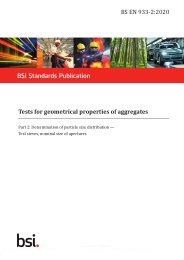 Tests for geometrical properties of aggregates. Determination of particle size distribution - test sieves, nominal size of apertures