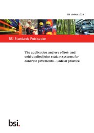 Application and use of hot- and cold-applied joint sealant systems for concrete pavements - code of practice