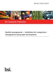 Quality management - Guidelines for competence management and people development