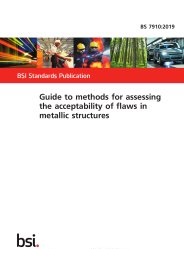 Guide to methods for assessing the acceptability of flaws in metallic structures
