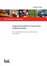 Design and installation of natural stone cladding and lining. Stone-faced precast concrete cladding systems - code of practice