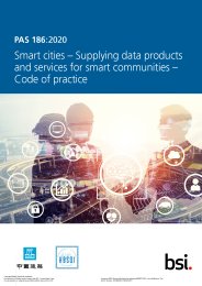 Smart cities - supplying data products and services for smart communities - code of practice