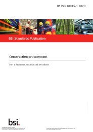 Construction procurement. Processes, methods and procedures