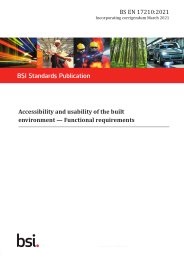 Accessibility and usability of the built environment - functional requirements (Incorporating corrigendum March 2021)
