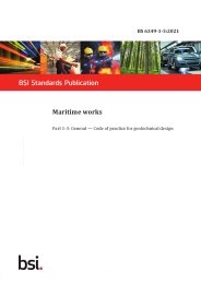 Maritime works. General - code of practice for geotechnical design