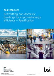 Retrofitting non-domestic buildings for improved energy efficiency - specification
