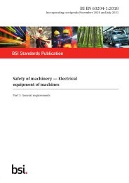 Safety of machinery - electrical equipment of machines. General requirements (Incorporating corrigenda November 2018 and July 2021)