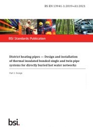 District heating pipes - design and installation of thermal insulated bonded single and twin pipe systems for directly buried hot water networks. Design (+A1:2021)