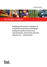 Building performance evaluation of occupied and operational buildings (using data gathered from tests, measurements, observation and user experience) - specification