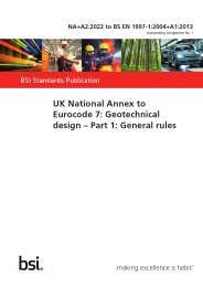 UK National annex to Eurocode 7: Geotechnical design. General rules (+A2:2022) (Incorporating Corrigendum No. 1)