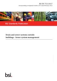 Drain and sewer systems outside buildings - sewer system management (Incorporating corrigenda October 2019 and February 2022)