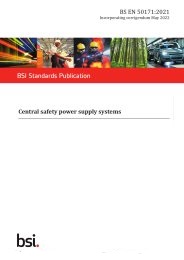 Central safety power supply systems (Incorporating corrigendum May 2022)