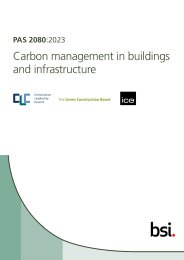 Carbon management in buildings and infrastructure