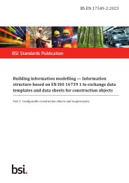 Building information modelling (BIM) - Information structure based on EN ISO 16739 1 to exchange data templates for construction objects. Configurable construction objects and requirements