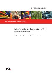 Code of practice for the operation of fire protection measures. Actuation of release mechanisms for doors (+A2:2023)