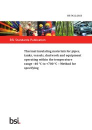 Thermal insulating materials for pipes, tanks, vessels, ductwork and equipment operating within the temperature range -40 °C to +700 °C - Method for specifying