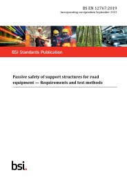Passive safety of support structures for road equipment - Requirements and test methods (Incorporating corrigendum September 2023)