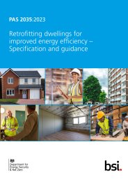 Retrofitting dwellings for improved energy efficiency - Specification and guidance
