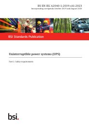 Uninterruptible power systems (UPS). Safety requirements (+A1:2023) (Incorporating corrigenda October 2019 and August 2020)