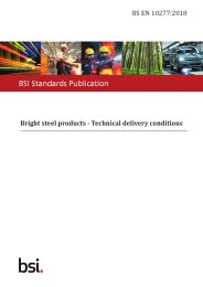 Bright steel products - Technical delivery conditions
