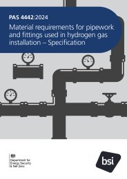 Material requirements for pipework and fittings used in hydrogen gas installation - Specification