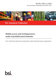 Mobile access and working towers made of prefabricated elements. Materials, dimensions, design loads, safety and performance requirements (Incorporating corrigendum December 2020)