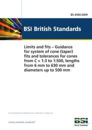 Limits and fits - guidance for system of cone (taper) fits and tolerances for cones from C = 1:3 to 1:500, lengths from 6 mm to 630 mm and diameters up to 500 mm