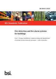 Fire detection and fire alarm systems for buildings. Design, installation, commissioning and maintenance of systems in non-domestic premises - Code of practice