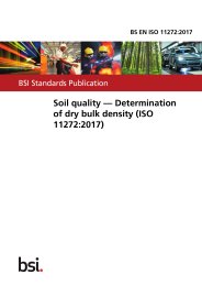 Soil quality - Determination of dry bulk density (ISO 11272:2017)