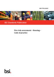 Fire risk assessment - Housing - Code of practice
