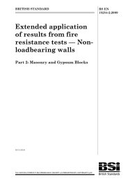 Extended application of results from fire resistance tests - Nonloadbearing walls. Masonry and gypsum blocks