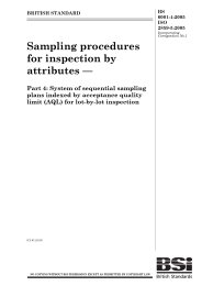 Sampling procedures for inspection by attributes. System of sequential sampling plans indexed by acceptance quality limit (AQL) for lot-by-lot inspection (Incorporating corrigendum No.1)