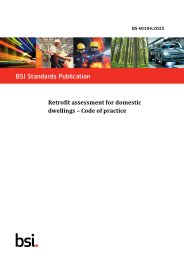Retrofit assessment for domestic dwellings - Code of practice