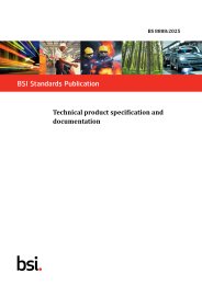 Technical product specification and documentation