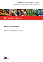 Explosive atmospheres. Intrinsically safe electrical systems (+A1:2025) (Incorporating corrigenda October 2020 and November 2022)
