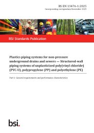 Plastics piping systems for non-pressure underground drains and sewers - Structured-wall piping systems of unplasticized poly (vinyl chloride) (PVC-U), polypropylene (PP) and polyethylene (PE). General requirements and performance characteristics (Incorporating corrigendum November 2025)