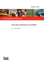 Active fire curtain barrier assemblies. Specification