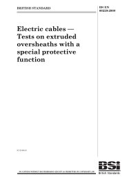 Electric cables. Tests on extruded oversheaths with a special protective function