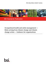 Occupational health and safety management - risks arising from climate change and climate change action - guidance for organizations