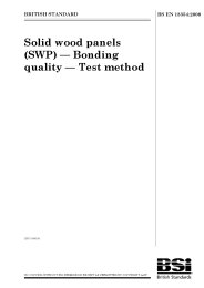 Solid wood panels (SWP) - Bonding quality. Test method