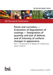 Paints and varnishes - Evaluation of degradation of coatings - Designation of quantity and size of defects, and of intensity of uniform changes in appearance. Assessment of degree of chalking by velvet method