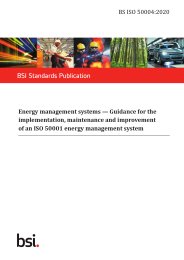 Energy management systems - Guidance for the implementation, maintenance and improvement of an ISO 50001 energy management system